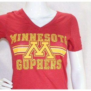 Victoria's Secret VS Pink Short Sleeve Minnesota Gophers Tee Small Red